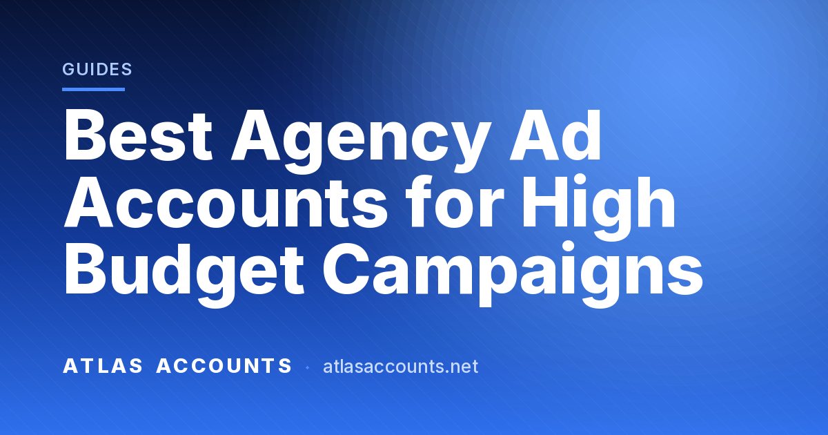 Best Agency Ad Accounts for High Budget Campaigns