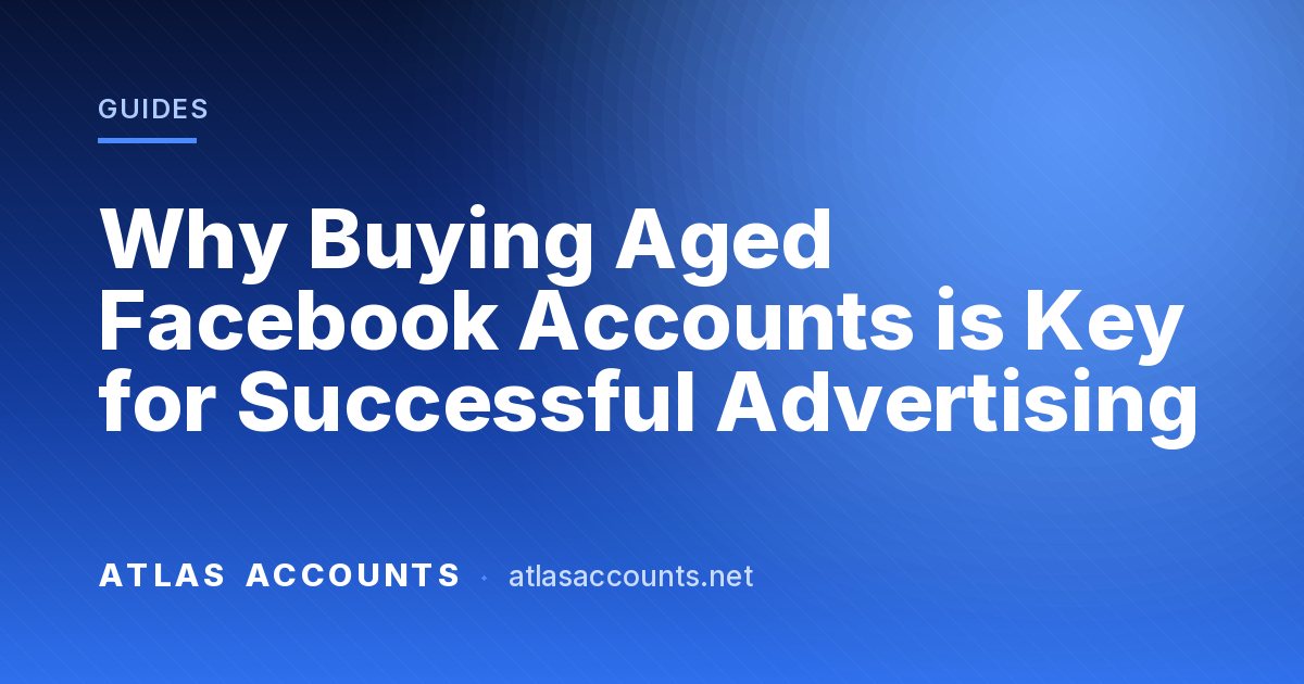 Why Buying Aged Facebook Accounts is Key for Successful Advertising