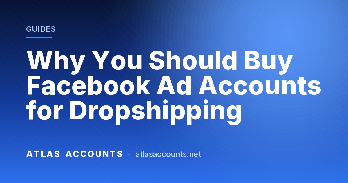 Why You Should Buy Facebook Ad Accounts for Dropshipping