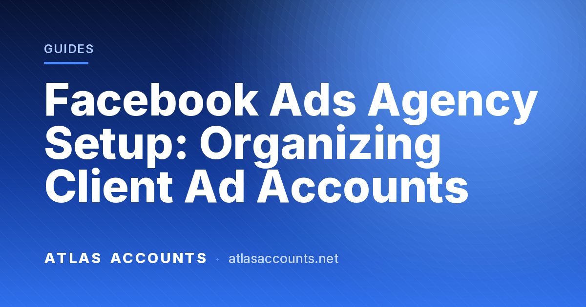 Facebook Ads Agency Setup: Organizing Client Ad Accounts