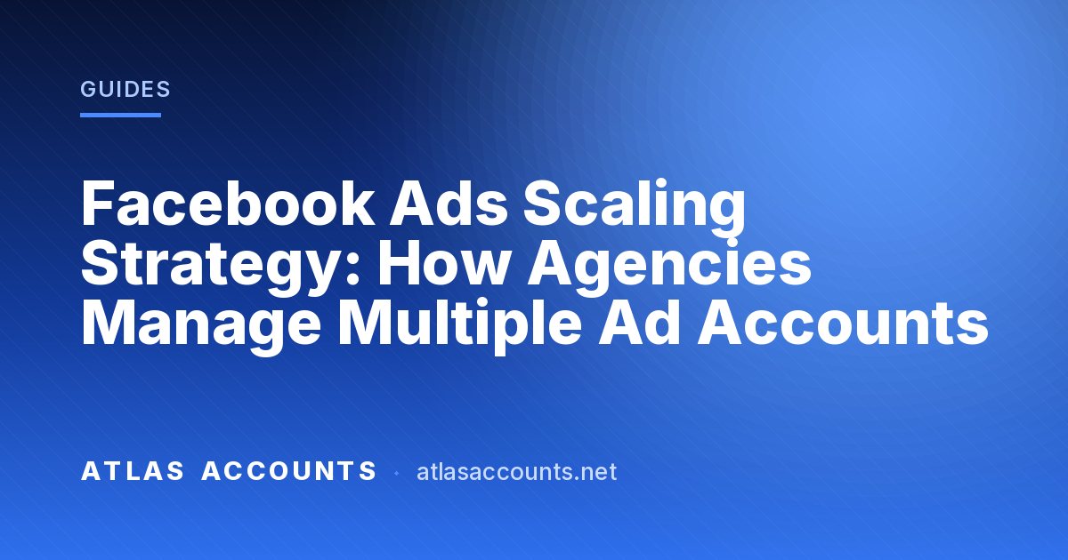 Facebook Ads Scaling Strategy: How Agencies Manage Multiple Ad Accounts