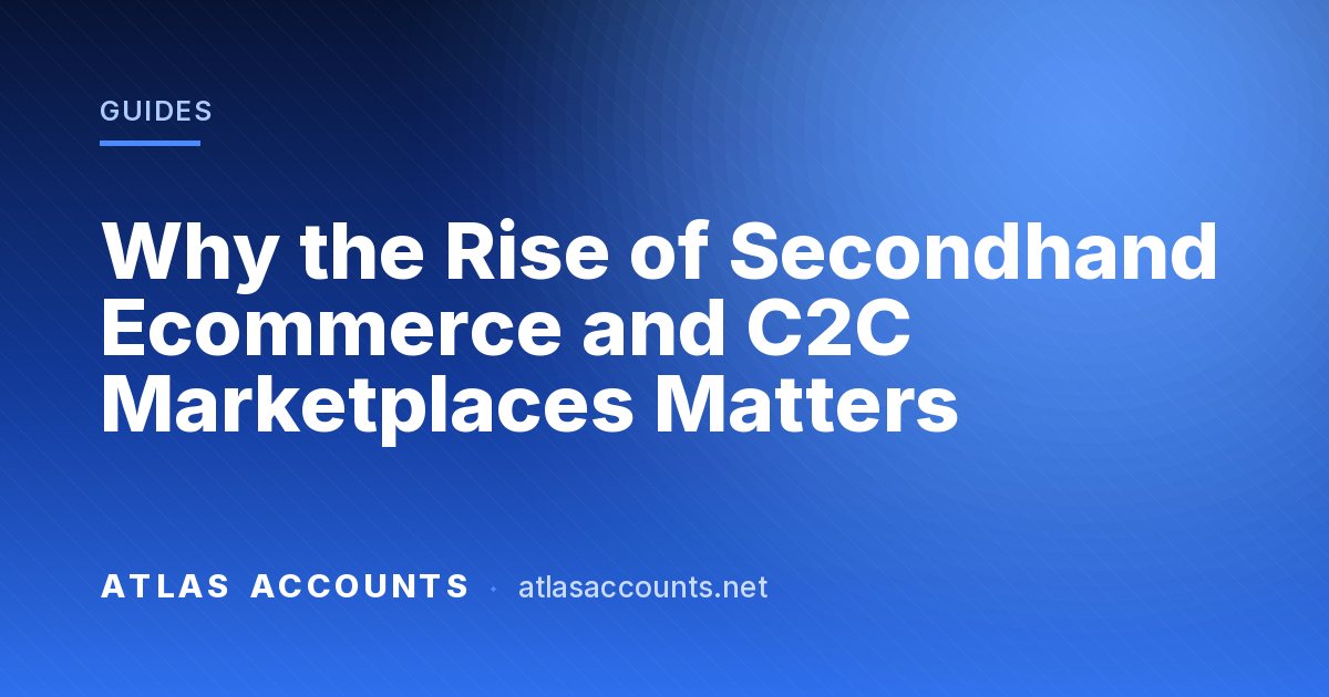 Why the Rise of Secondhand Ecommerce and C2C Marketplaces Matters