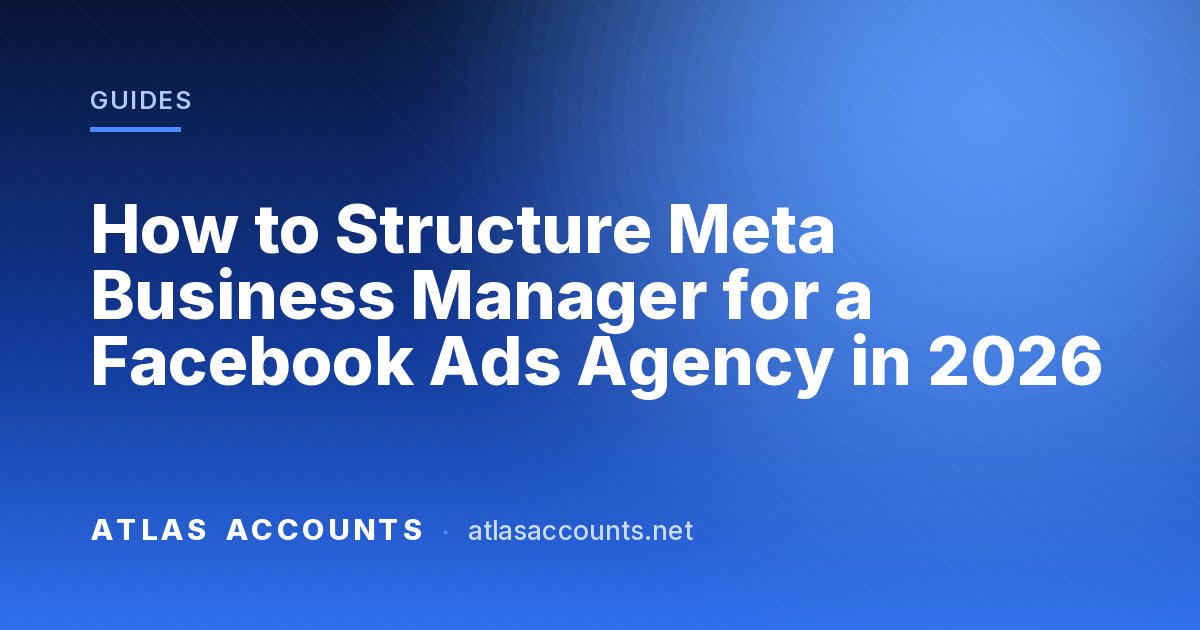 How to Structure Meta Business Manager for a Facebook Ads Agency in 2026