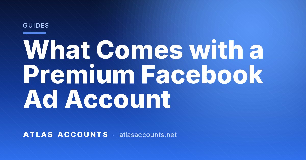 What Comes with a Premium Facebook Ad Account